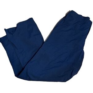 Danko Women Medium Navy Blue Scrub Medical Pockets Workwear Pants Stretch Waist
